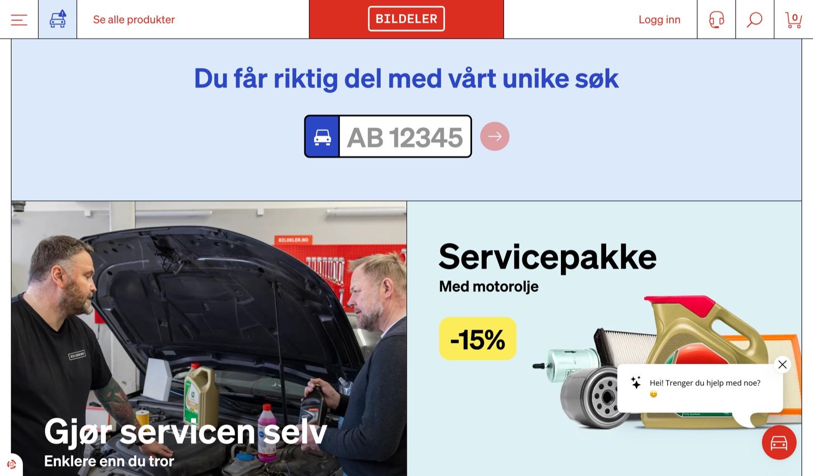 Bildeler · ERP for logistikk og salgsplanlegging